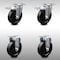 Service Caster 5 Inch SS Soft Rubber Wheel Top Plate Caster Lock Brake 2 Rigid SCC, 2PK SCC-SSTTL20S514-SRS-2-R-2 - alternate 4